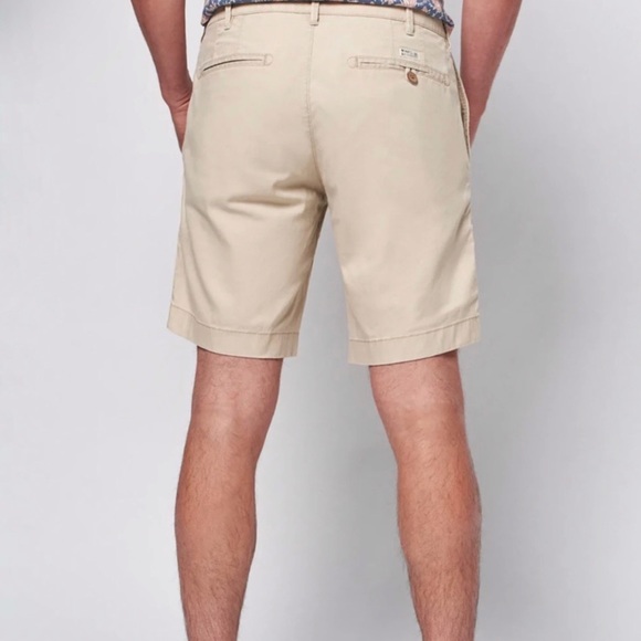 Faherty Island Life Short Mens 38 Organic Cotton Blend Tan Color With Pockets - Picture 16 of 16